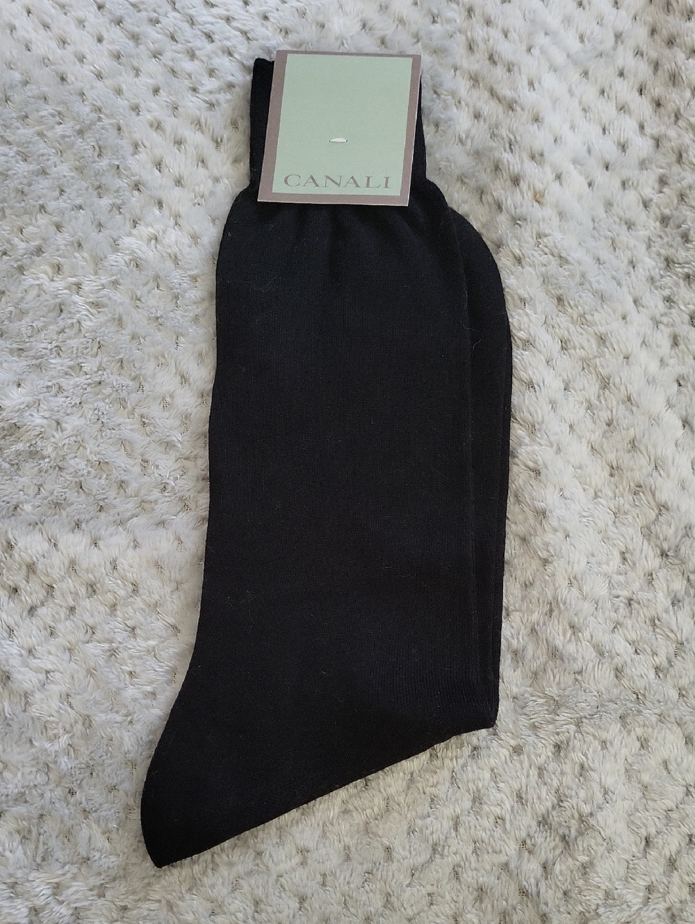 Canali Black Men's Dress Socks